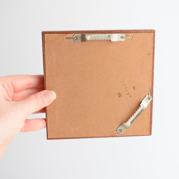 Vintage Small Wood Frame Mirror Set - Country Cottage Farmhouse Home Decor - Picture 4 of 7